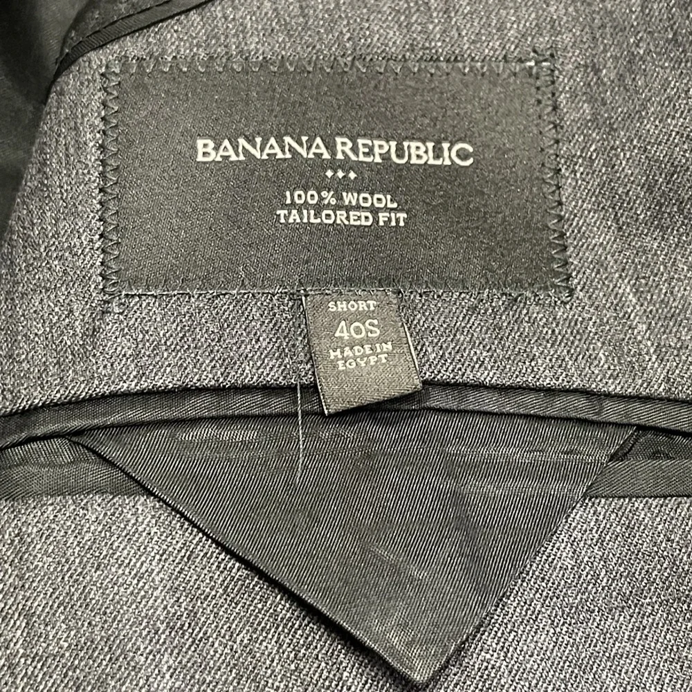 Banana Republic Men's 40s Slim Fit 100% Wool 2-Btn Sportcoat Blazer Classic Prep